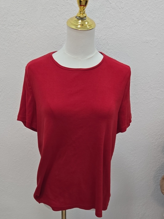 Talbots Tops - ❤️❤️❤️Talbots Red Short Sleeve Crewneck Tee